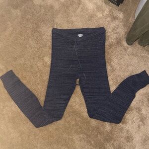 Aerie Blue Waffle Knit Leggings